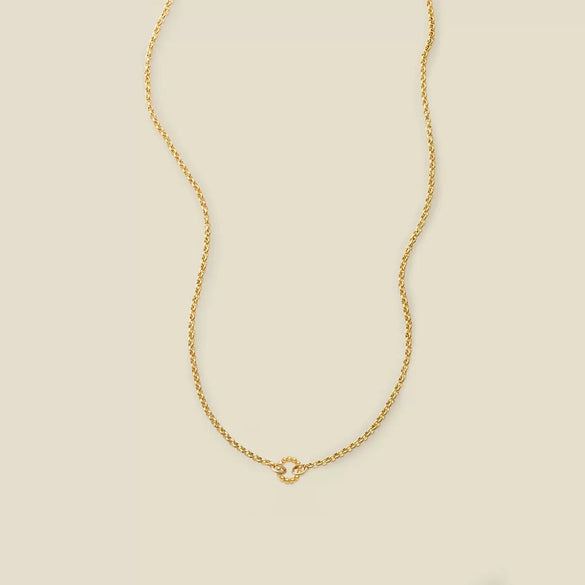 Wholesale Unisex Geometric Round Oval Necklace Electroplated 18K Gold Color Retention Copper Stainless Steel