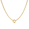 Wholesale Unisex Geometric Round Oval Necklace Electroplated 18K Gold Color Retention Copper Stainless Steel