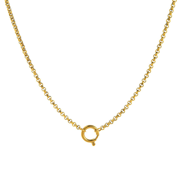 Wholesale Unisex Geometric Round Oval Necklace Electroplated 18K Gold Color Retention Copper Stainless Steel