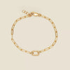 Wholesale Unisex Geometric Round Oval Necklace Electroplated 18K Gold Color Retention Copper Stainless Steel