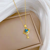 Wholesale Unisex Geometric Stainless Steel And Copper Cartoon Minimalist Necklace