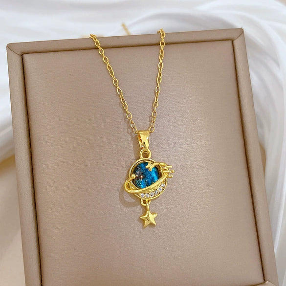 Wholesale Unisex Geometric Stainless Steel And Copper Cartoon Minimalist Necklace