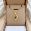 Wholesale Unisex Geometric Stainless Steel And Copper Diamond Necklace With Starry Sky Light Design
