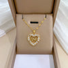 Wholesale Unisex Geometric Stainless Steel And Copper Diamond Necklace