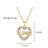 Wholesale Unisex Geometric Stainless Steel And Copper Diamond Necklace