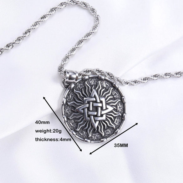 Wholesale Unisex Geometric Stainless Steel And Titanium Steel Polish Pendant Necklace