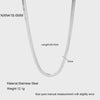 Wholesale Unisex Geometric Stainless Steel And Titanium Steel Snake Bone Chain Necklace With 18K Gold Electroplating