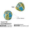 Wholesale Unisex Geometric Stainless Steel Electroplated Inlaid Zircon Floral Ring Light Luxury Style