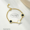 Wholesale Unisex Geometric Stainless Steel Electroplated Square Snake Bone Bracelet