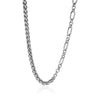 Wholesale Unisex Geometric Stainless Steel Electroplated Twist Chain Necklace