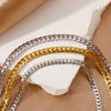 Wholesale Unisex Geometric Stainless Steel Embossed Electroplating Jewelry Bracelets That Do Not Fade Niche Stylish