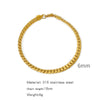 Wholesale Unisex Geometric Stainless Steel Embossed Electroplating Jewelry Bracelets That Do Not Fade Niche Stylish