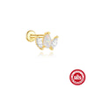 Wholesale Unisex Geometric Sterling Silver Ear Jewelry With Environmentally Friendly Electroplating And Tassel Design