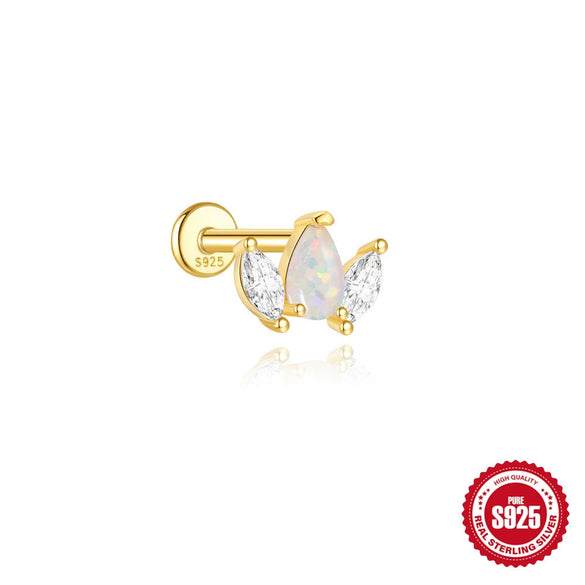 Wholesale Unisex Geometric Sterling Silver Ear Jewelry With Environmentally Friendly Electroplating And Tassel Design