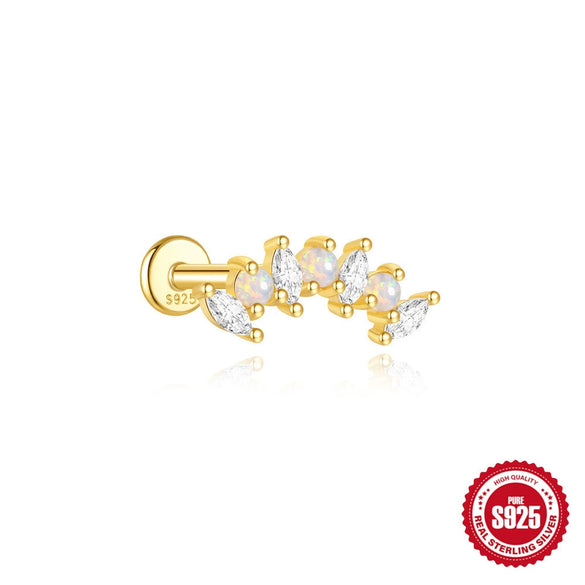 Wholesale Unisex Geometric Sterling Silver Ear Jewelry With Environmentally Friendly Electroplating And Tassel Design