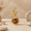 Wholesale Unisex Geometric Tiger Eye Earrings 18K Gold Plated Titanium Steel And Stainless Steel Vintage Minimalist French Retro Style