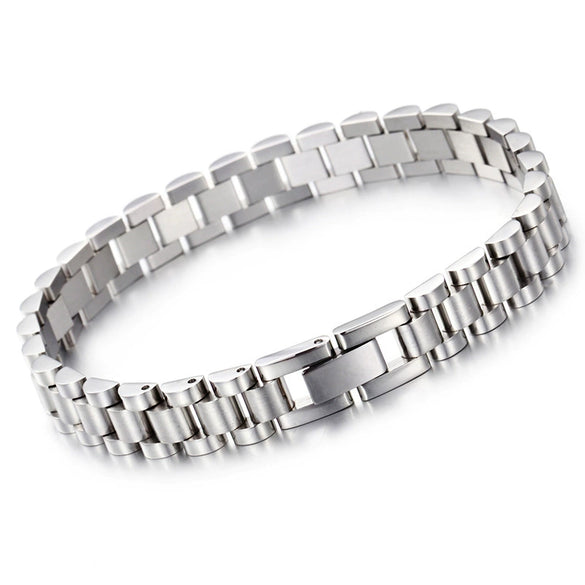 Wholesale Unisex Geometric Titanium Steel Bracelet With Electroplating