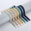 Wholesale Unisex Geometric Titanium Steel Bracelet With Electroplating