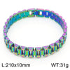 Wholesale Unisex Geometric Titanium Steel Bracelet With Electroplating