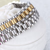 Wholesale Unisex Geometric Titanium Steel Bracelet With Electroplating