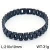 Wholesale Unisex Geometric Titanium Steel Bracelet With Electroplating
