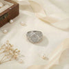 Wholesale Unisex Geometric Titanium Steel Electroplated 18K Gold Inlaid With Zircon Ring Accessories