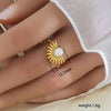 Wholesale Unisex Geometric Titanium Steel Electroplated Ring