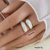 Wholesale Unisex Geometric Titanium Steel Electroplated Ring