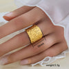 Wholesale Unisex Geometric Titanium Steel Electroplated Ring