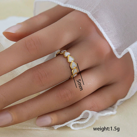 Wholesale Unisex Geometric Titanium Steel Electroplated Ring
