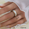Wholesale Unisex Geometric Titanium Steel Electroplated Ring
