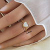 Wholesale Unisex Geometric Titanium Steel Electroplated Ring