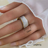 Wholesale Unisex Geometric Titanium Steel Electroplated Ring