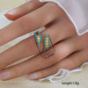 Wholesale Unisex Geometric Titanium Steel Electroplated Ring