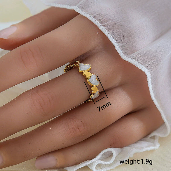 Wholesale Unisex Geometric Titanium Steel Electroplated Ring