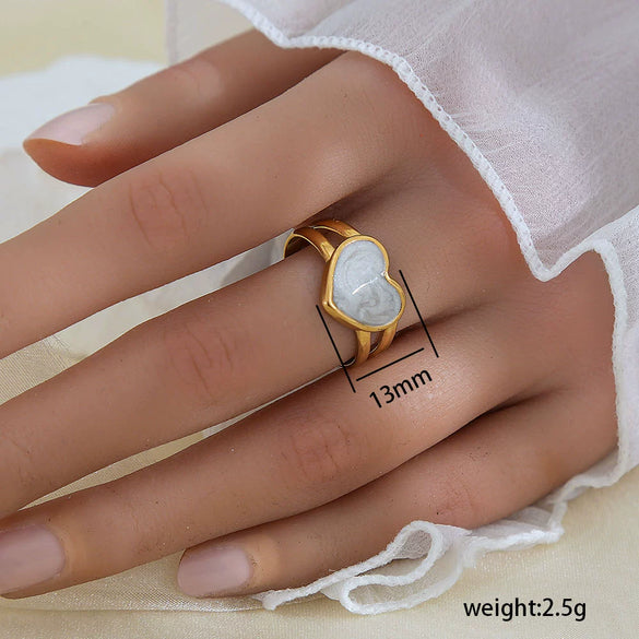 Wholesale Unisex Geometric Titanium Steel Electroplated Ring