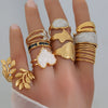Wholesale Unisex Geometric Titanium Steel Electroplated Ring