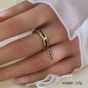 Wholesale Unisex Geometric Titanium Steel Electroplated Ring