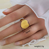 Wholesale Unisex Geometric Titanium Steel Electroplated Ring