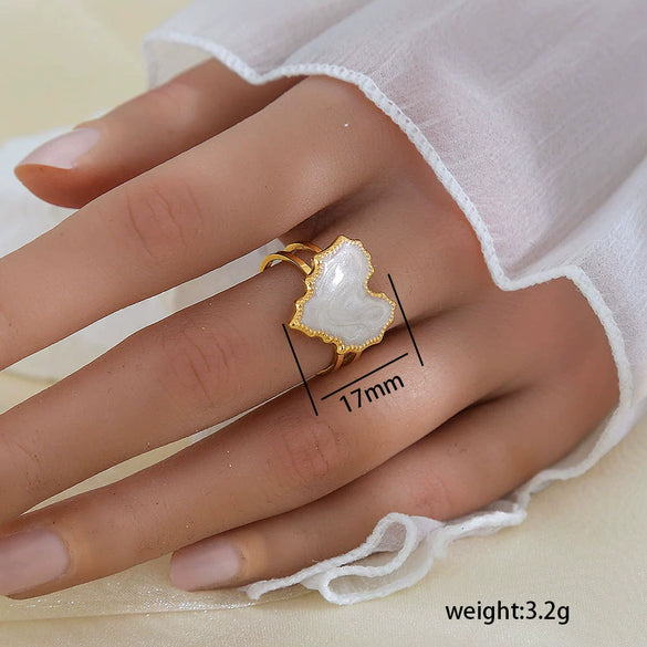 Wholesale Unisex Geometric Titanium Steel Electroplated Ring