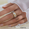 Wholesale Unisex Geometric Titanium Steel Electroplated Ring