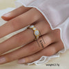 Wholesale Unisex Geometric Titanium Steel Electroplated Ring