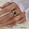 Wholesale Unisex Geometric Titanium Steel Electroplated Ring