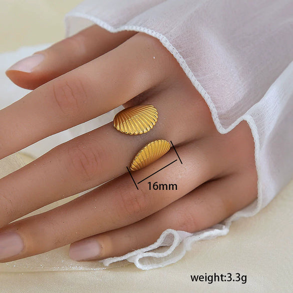 Wholesale Unisex Geometric Titanium Steel Electroplated Ring