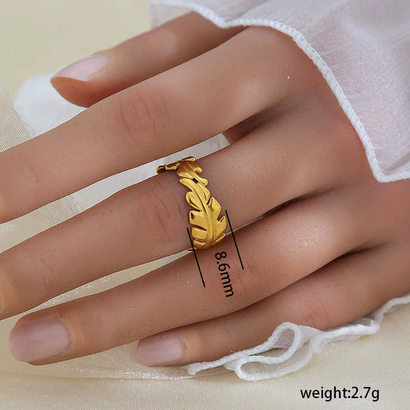 Wholesale Unisex Geometric Titanium Steel Electroplated Ring