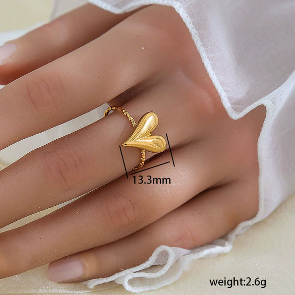 Wholesale Unisex Geometric Titanium Steel Electroplated Ring