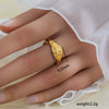 Wholesale Unisex Geometric Titanium Steel Electroplated Ring
