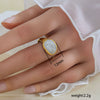 Wholesale Unisex Geometric Titanium Steel Electroplated Ring