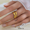 Wholesale Unisex Geometric Titanium Steel Electroplated Ring