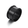 Wholesale Unisex Geometric Titanium Steel Handmade Ring With Polishing Process And Empty Holder Accessories